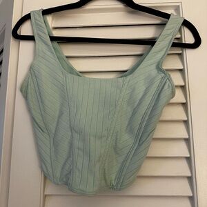 Mint Green Corset Tank Top